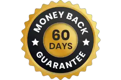 VisiFlora 60 day money back guarantee badge